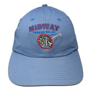 Midway Trailer Sales Strapback Baseball Hat Blue One Size Adjustable Sun Cap